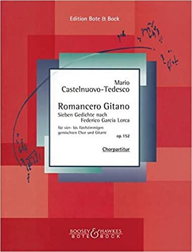 Romancero Gitano: 7 Gedichte. op. 152. gemischter Chor (SATB) und Gitarre. Partitur. (Gitarre-Bibliothek) indir