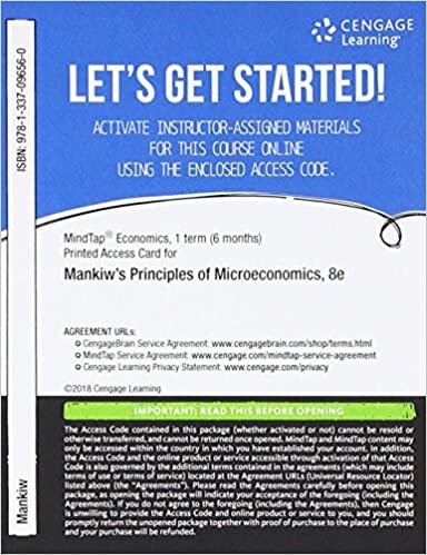 MindTap Economics, 1 term (6 months) Printed Access Card for Mankiw's Principles of Microeconomics, 8th (MindTap Course List)