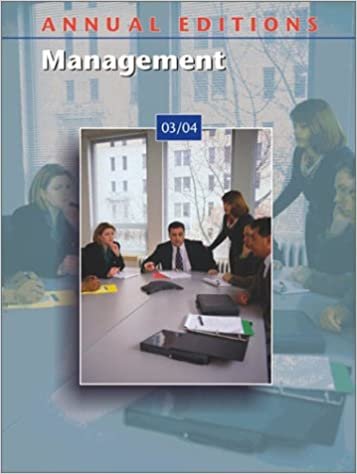 Management 03/04 (ANNUAL EDITIONS : MANAGEMENT)