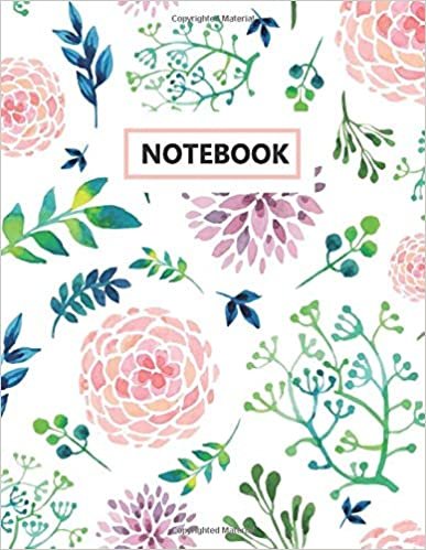 Notebook: Flowers Colorful Blooms