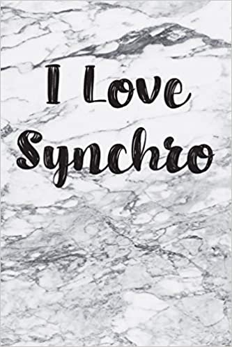 I Love Synchro: Blank Lined Journal For Swimmers Notebook Gift indir