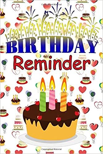 Birthday Reminder: Birthday Reminder Notebook | Gift Idea List, Month by month Event Calendar for recording birthdays and anniversaries indir