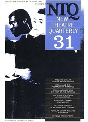 New Theatre Quarterly 31: Volume 8, Part 3: v. 8