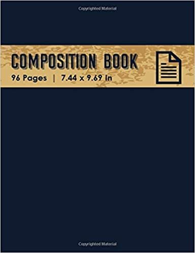 Composition Book: Composition Book Wide Ruled and Lined 96 Pages (7.44 x 9.69 inches), Can be used as a notebook, journal, diary - File indir