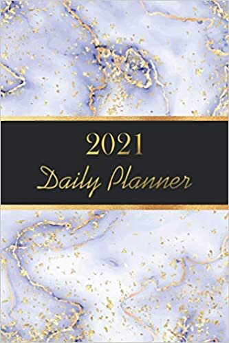 2021 Daily Planner: 12 Month Daily Agenda Schedule Hourly & To Do List|12 Month Daily Purse Calendar 2021 Black and Gold Cover|Marble Design Daily ... 2021|Marble Cover Daily Purse Planner 2021
