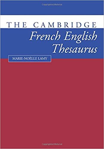 The Cambridge French-English Thesaurus indir