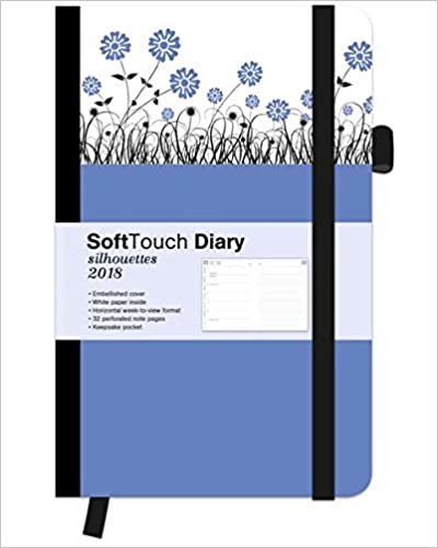 2018 Cornflowers Diary - teNeues SoftTouch Diary Silhouettes - 9 x 14 cm