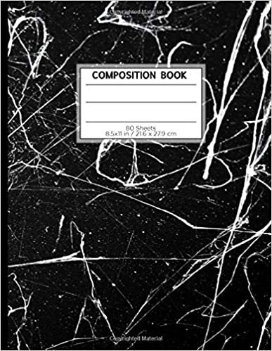 COMPOSITION BOOK 80 SHEETS 8.5x11 in / 21.6 x 27.9 cm: A4 Dotted Paper Notebook| "Black & White" | Workbook for s Kids Students Boys | Writing Notes School College | Grammar | Languages | Art