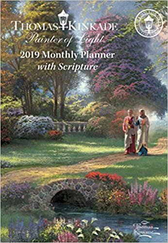 Thomas Kinkade Painter of Light with Scripture 2019 Monthly Pocket Planner Calendar indir