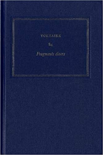 Voltaire 84'un Komple Eserleri: Fragments dalgiclari (Voltaire'in Butun Eserleri) [Fransizca] indir