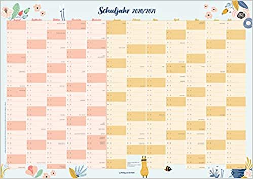 Der Schuljahres-Wandkalender 2020/2021, A1