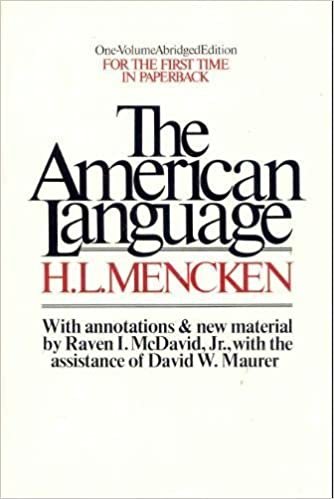 American Language: An Inquiry into the Development of English in the United States