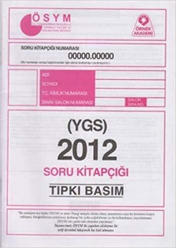 Öğrenci Seçme Sınavı (YGS) 2012 Soru Kitapçığı