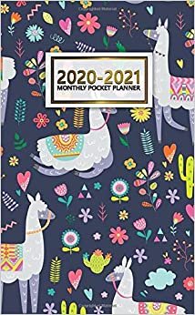 2020-2021 Monthly Pocket Planner: Nifty Fiesta Two-Year (24 Months) Monthly Pocket Planner & Agenda | 2 Year Organizer with Phone Book, Password Log & Notebook | Cute Cactus & Llama Print indir