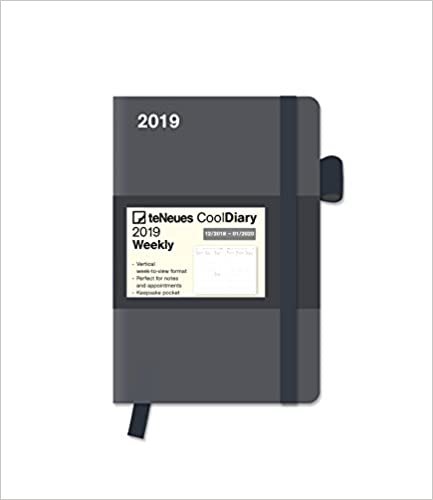 2019 teNeues Grey Cool Diary - 9 x 14 cm