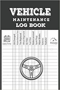 Vehicle Maintenance Log Book: Mileage, Fuel, Trips, Repairs Record Book To Keep Track of Everything