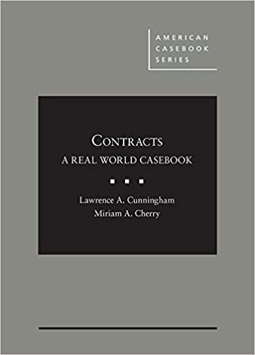 Cunningham, L:  Contracts (American Casebook) indir