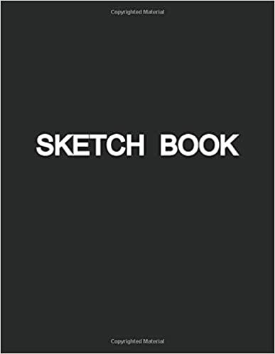 Sketch Book: Personalized Artist Sketchbook.109 pages. Black Cover Blank Art Drawing Book: Sketching, Drawing and Creative Doodling (8.5" X 11") Large Notebook and Sketchbook to Draw and Journal indir