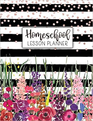 Homeschool Lesson Planner: Weekly & Monthly Record Book for Teaching Multiple Kids | July - June Academic Calendar Year Agenda | Watercolor Stripes (2020-2021 Homeschooling Family Organizer, Band 5)