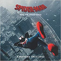 Spider Man Into the Spider Verse Calendar 2021-2022: Wall calendar with 16 Months & 17 Colorful Posts indir