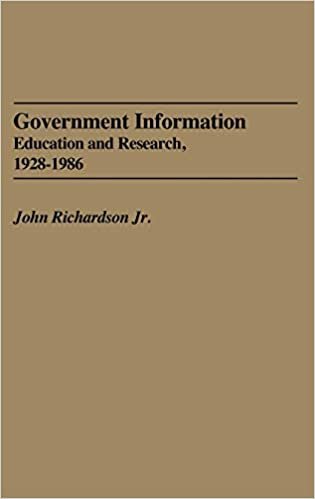 Government Information: Education and Research, 1928-1986: Education and Research, 1928-86 (Bibliographies and Indexes in Library and Information Science) indir