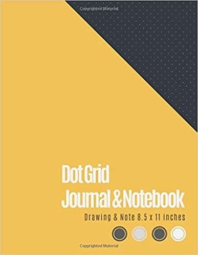 Dot Grid Journal 8.5 X 11: Dotted Graph Notebooks (Mimosa Yellow Cover) - Dot Grid Paper Large (8.5 x 11 inches), A4 100 Pages - Bullet Dot Grid ... - Engineer Drawing & Sketching, Note Taking.