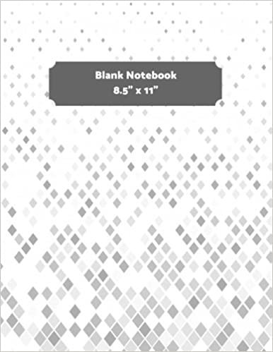 8.5" x 11" Blank Notebook: Black Pattern Cover For Notes and Journal Entries. Free Layout Book To Write in, Men, Women, Boys & Girls / Classroom, Home ... size (Blank Notebooks, Band 71): Volume 71