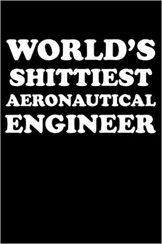 WORLD'S SHITTIEST AERONAUTICAL ENGINEER: Aeronautical Engineering Gifts - Blank Lined Notebook Journal – (6 x 9 Inches) – 120 Pages