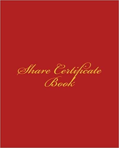Share Certificate Book