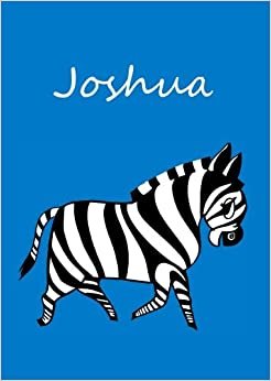 Malbuch / Notizbuch / Tagebuch - Joshua: Zebra - DIN A4 - blanko