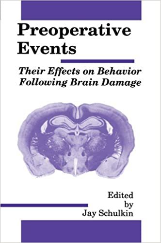 Preoperative Events: Their Effects on Behavior Following Brain Damage: Their Effects on Behaviour Following Brain Damage (Comparative Cognition an Neuroscience Series)