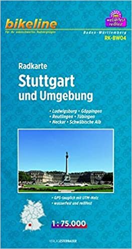 Stuttgart and surroundings Cycle Map 2012