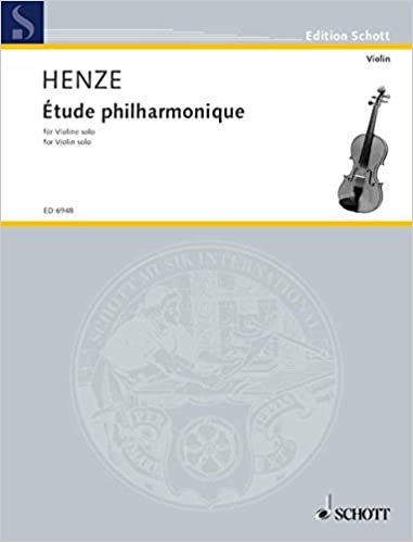 Étude philharmonique: für Violine solo. Violine. (Edition Schott)