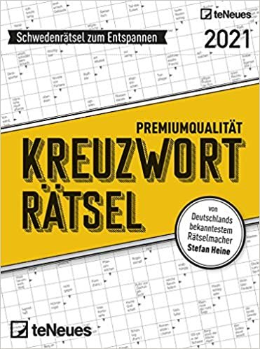 Stefan Heine Kreuzworträtsel 2021 Tagesabreißkalender - 11,8x15,9 - Rätselkalender - Knobelkalender - Tischkalender
