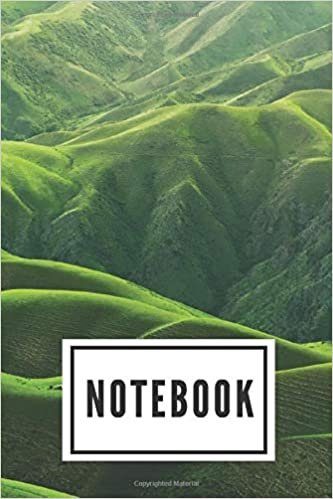 NOTEBOOK 6 x 9 Lined Journal: Series Notebooks - Medium Organizer- 100 Pages - Minimalist Cover - Great Gift - Eco-Friendly Paper - Writing and ... - Spring - Sun - Valleys - View - Beauty