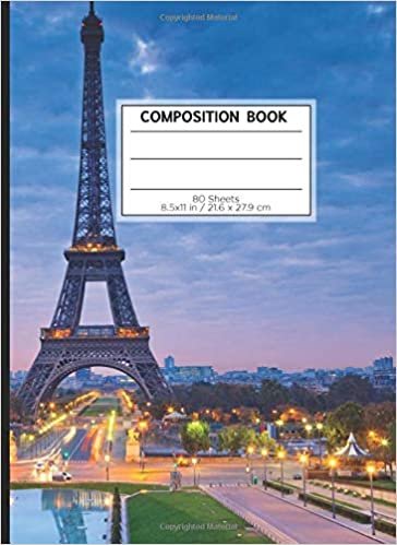 COMPOSITION BOOK 80 SHEETS 8.5x11 in / 21.6 x 27.9 cm: A4 Squared Rimmed Notebook | "French Style" | Workbook for s Kids Students Boys | Writing Notes School College | Mathematics | Physics