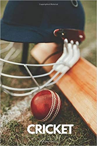Cricket: Sport notebook, Motivational , Journal, Diary (110 Pages, lined, 6 x 9) Cool Notebook gift for graduation, for adults, for entrepeneur, for women, for men , notebook for sport lovers