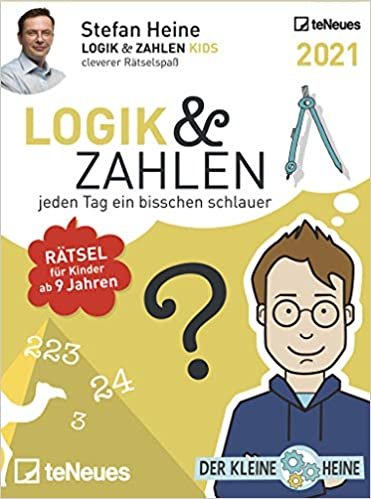 Stefan Heine Logik & Zahlen 2021 - Tagesabreißkalender - 11,8x15,9 - Logikkalender - Rätselkalender - Knobelkalender