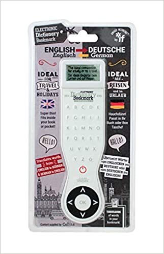 Electronic Dictionary Bookmark (Travel Edition) - German-English indir