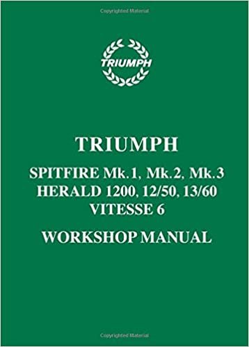 Triumph Spitfire Mk. 1, Mk. 2, Mk. 3 Herald 1200, 12/50, 13/60 & Vitesse 6 Workshop Manual: Part No. 511243