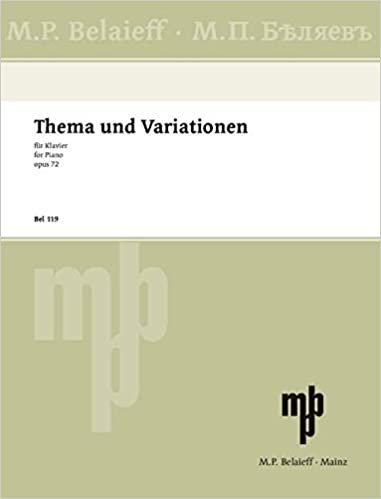 Thema und Variationen fis-Moll: op. 72. Klavier.