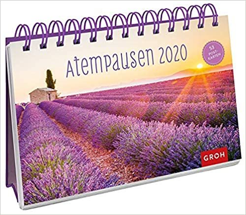 Atempausen 2020: Postkarten-Kalender mit separatem Wochenkal indir