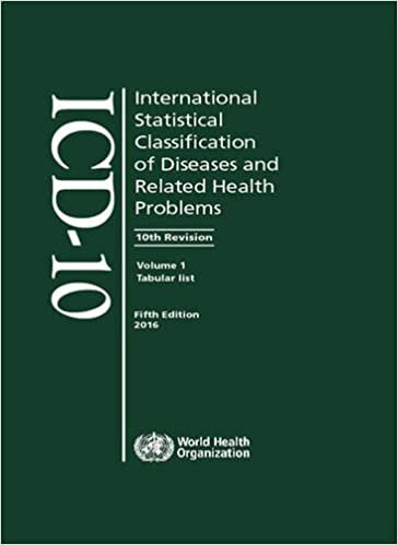 The international statistical classification of diseases and related health problems, ICD-10