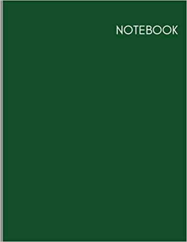 Notebook: Luxury Green, Lined, Large (8.5 x 11 inches), 120 Pages, High-Quality Print