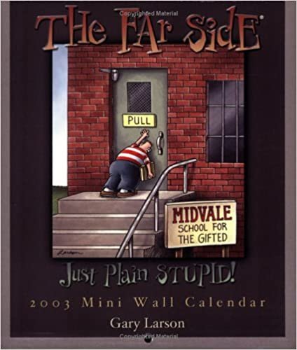 Far Side Just Plain Stupid! 2003 Mini Wall Calendar