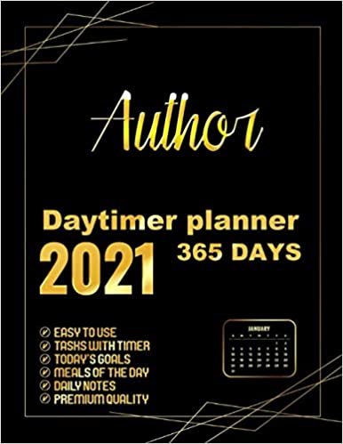 Author Daytimer planner 2021: 365 Days planner, Schedule Organizer, Appointment Agenda Gifts for Business Coworkers, 8.5x11