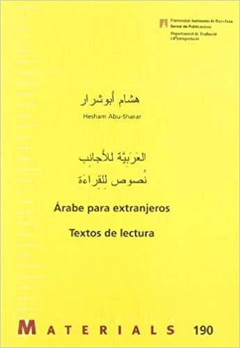 Árabe para extranjeros : textos de lectura (Materials, Band 190)