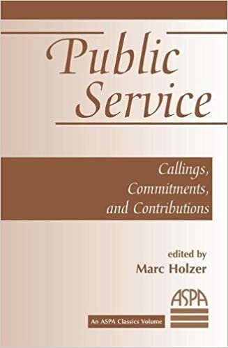Public Service: Callings, Commitments And Contributions (An Aspa Classic)