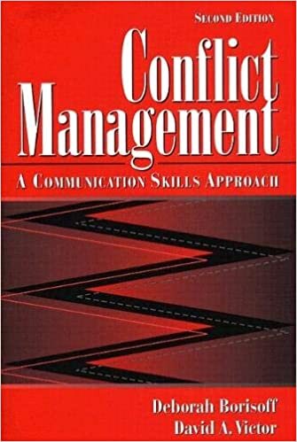 Conflict Management: A Communication Skills Approach