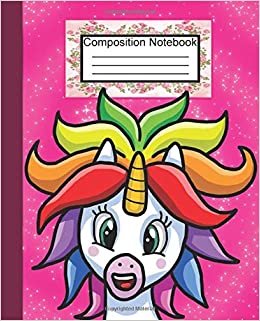 Composition Notebook: Blank Lined Composition Notebook Journal for School, Writing, Notes, Wide Ruled - 7.5 x 9.25 inches/110 blank wide lined white pages!! (Magical Unicorn, Band 3)